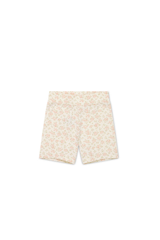 Jamie Kay Organic Cotton Bike Short  Rosalie Floral Mauve