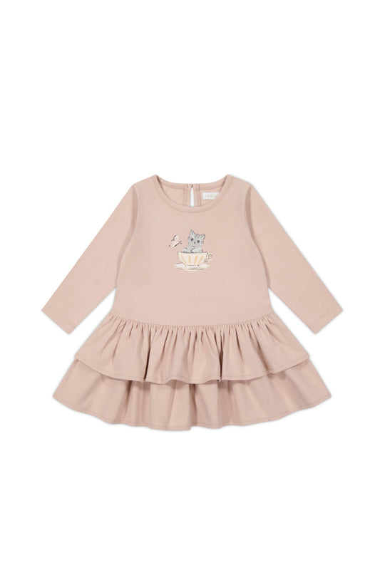 Jamie Kay Organic Cotton Fayette Dress Dusky Rose