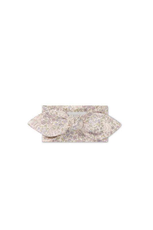 Jamie Kay Organic Cotton Headband April Floral Mauve