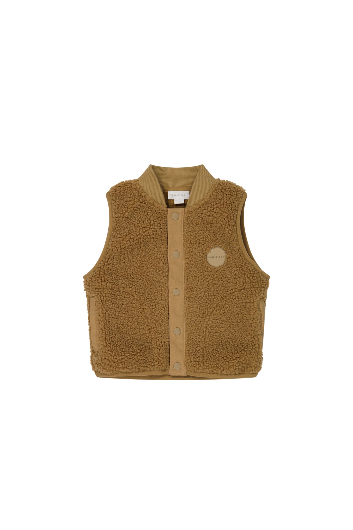 Jamie Kay Jody Sherpa Vest Buckwheat