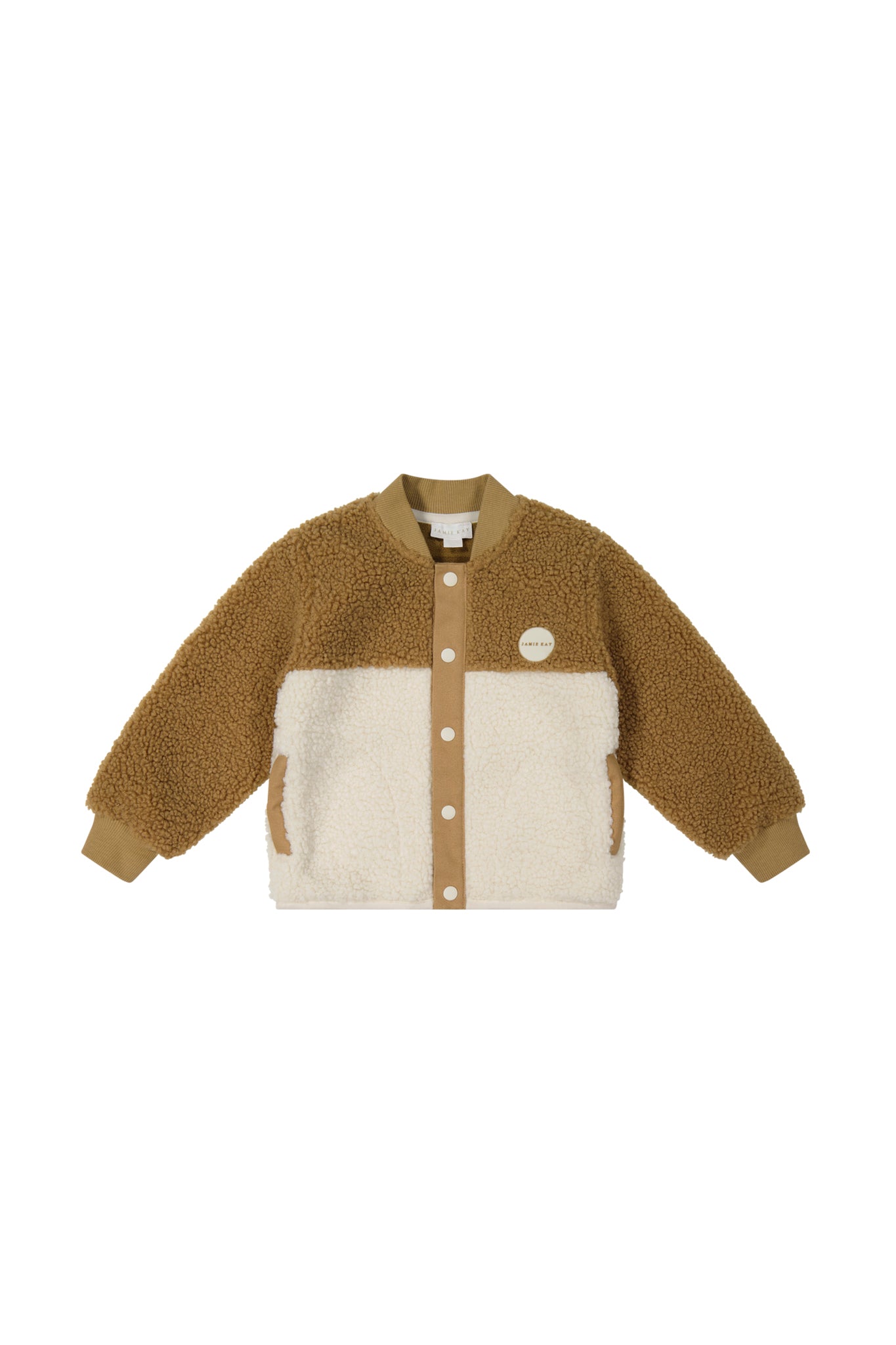 Jamie Kay Perry Sherpa Jacket Natural Buckwheat