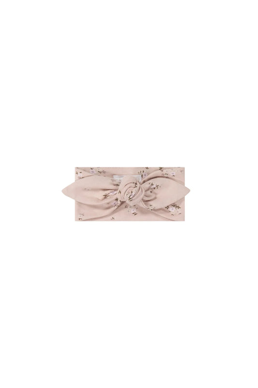 Jamie Kay Organic Cotton Headband Goldie Bouquet Rose