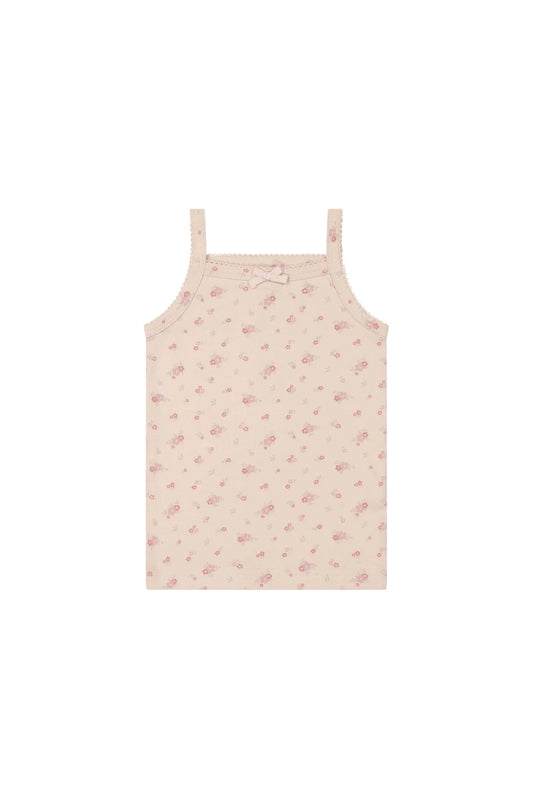 Jamie Kay Organic Cotton Singlet Cindy Whisper Pink