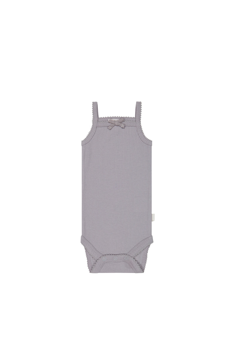 Jamie Kay Organic Cotton Modal Singlet Bodysuit Moon