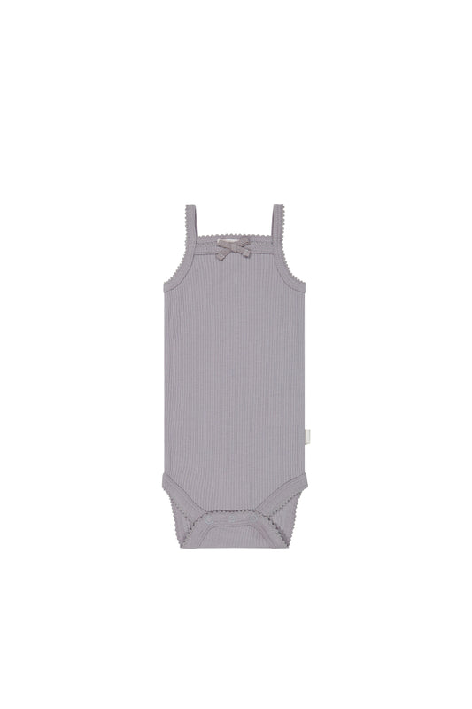 Jamie Kay Organic Cotton Modal Singlet Bodysuit Moon