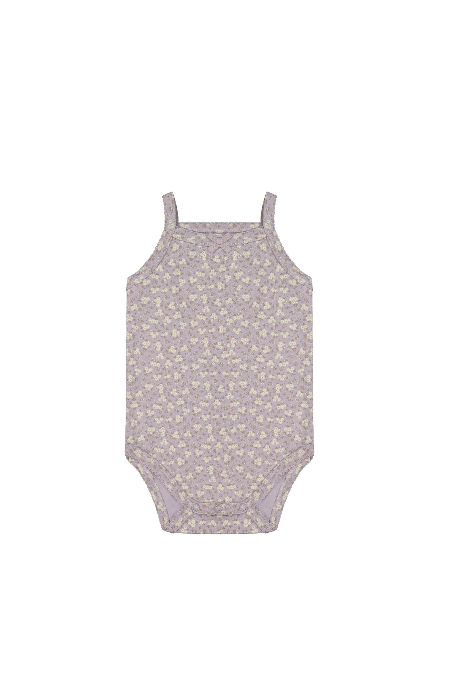Jamie Kay Organic Cotton Bridget Singlet Bodysuit Rosalie Field Raindrop