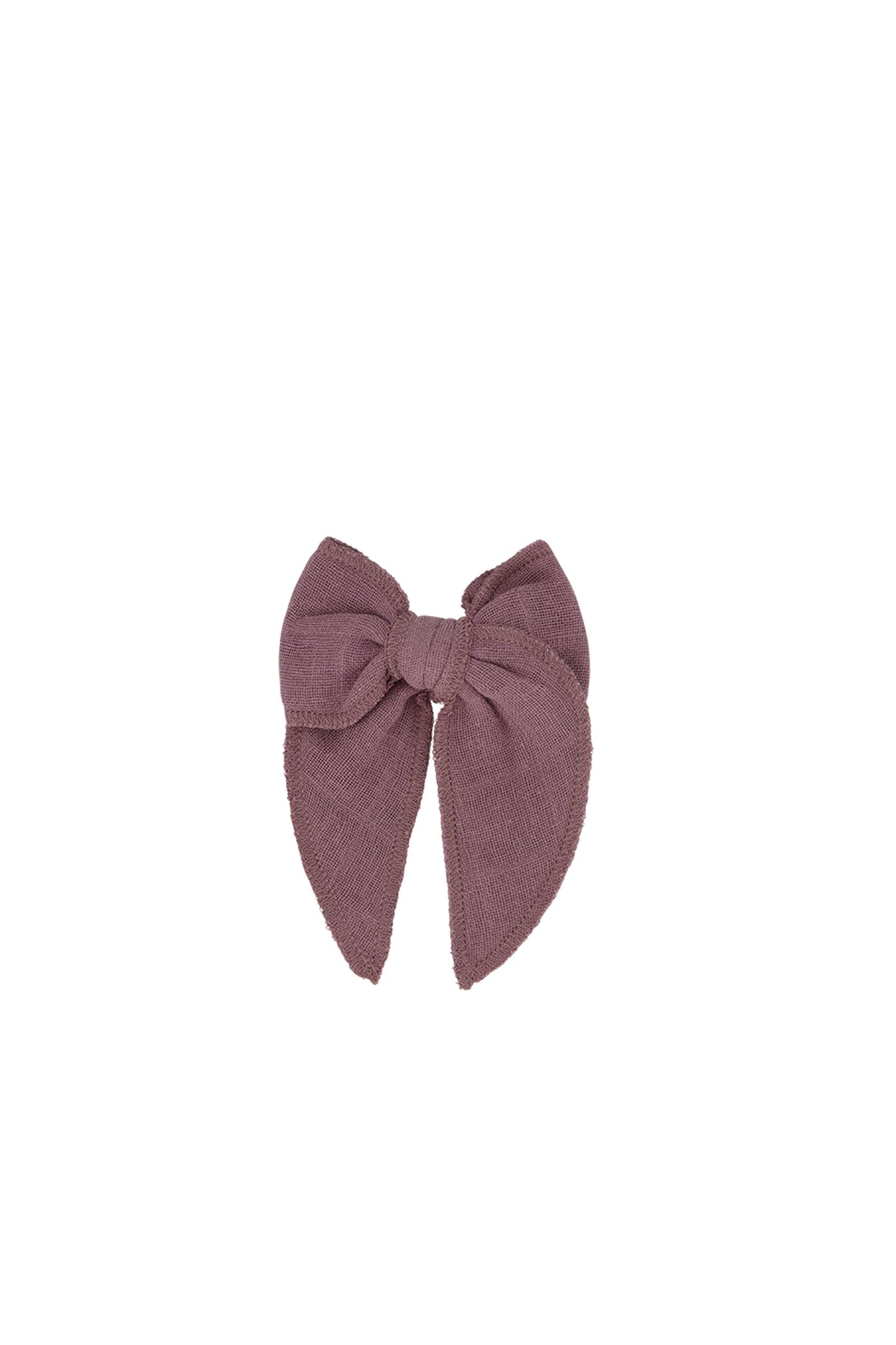 Jamie Kay Organic Cotton Muslin Bow Twilight