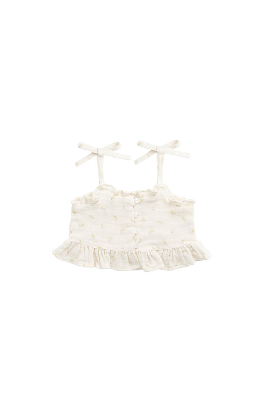 Jamie Kay Organic Cotton Muslin Mirabel Top Vintage Ditsy