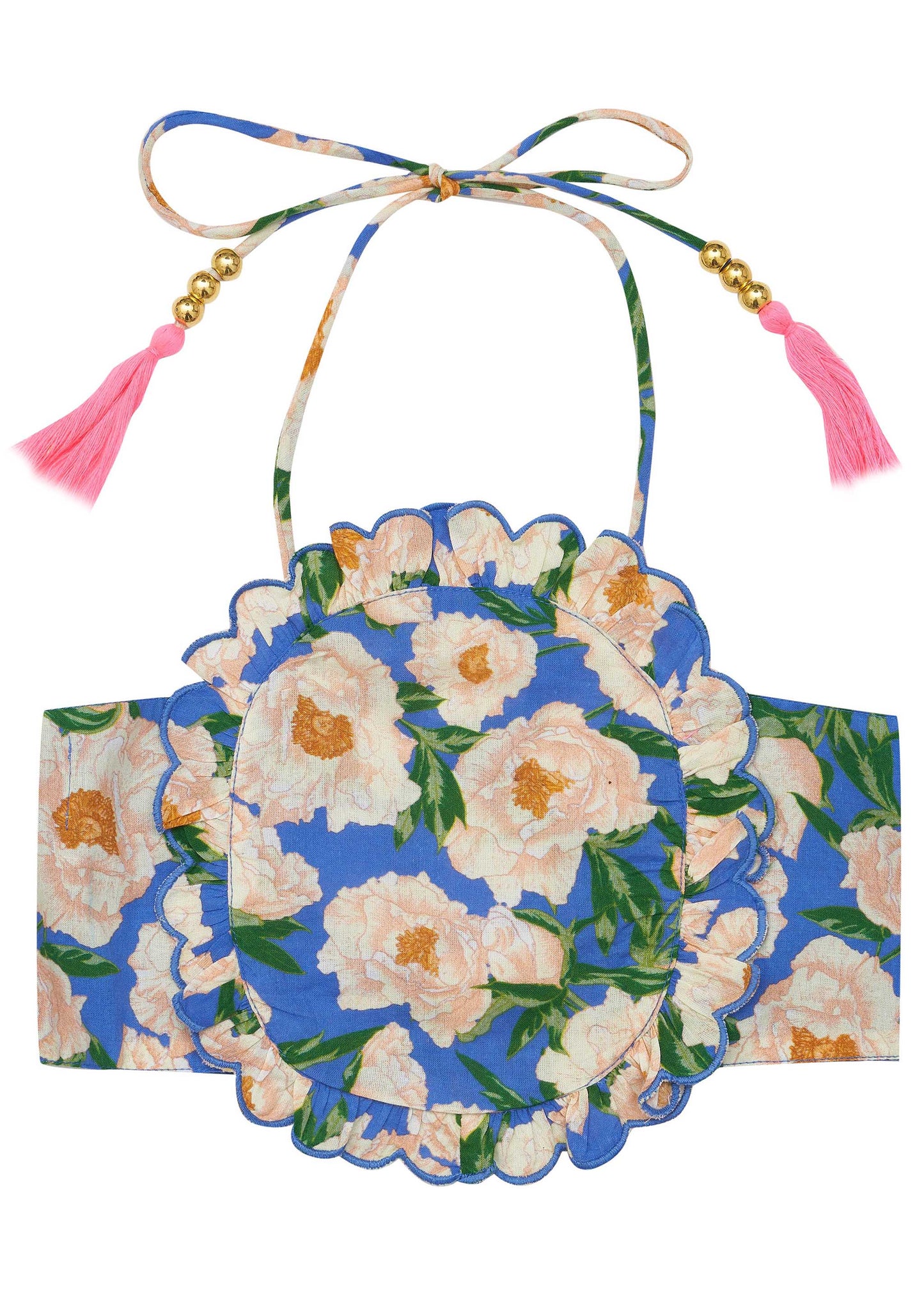 Bella and Lace Jess Top Soirée Bouquet Bondi Blue