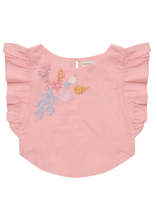 Pearson & Pearson Lucia Top Pink Coral