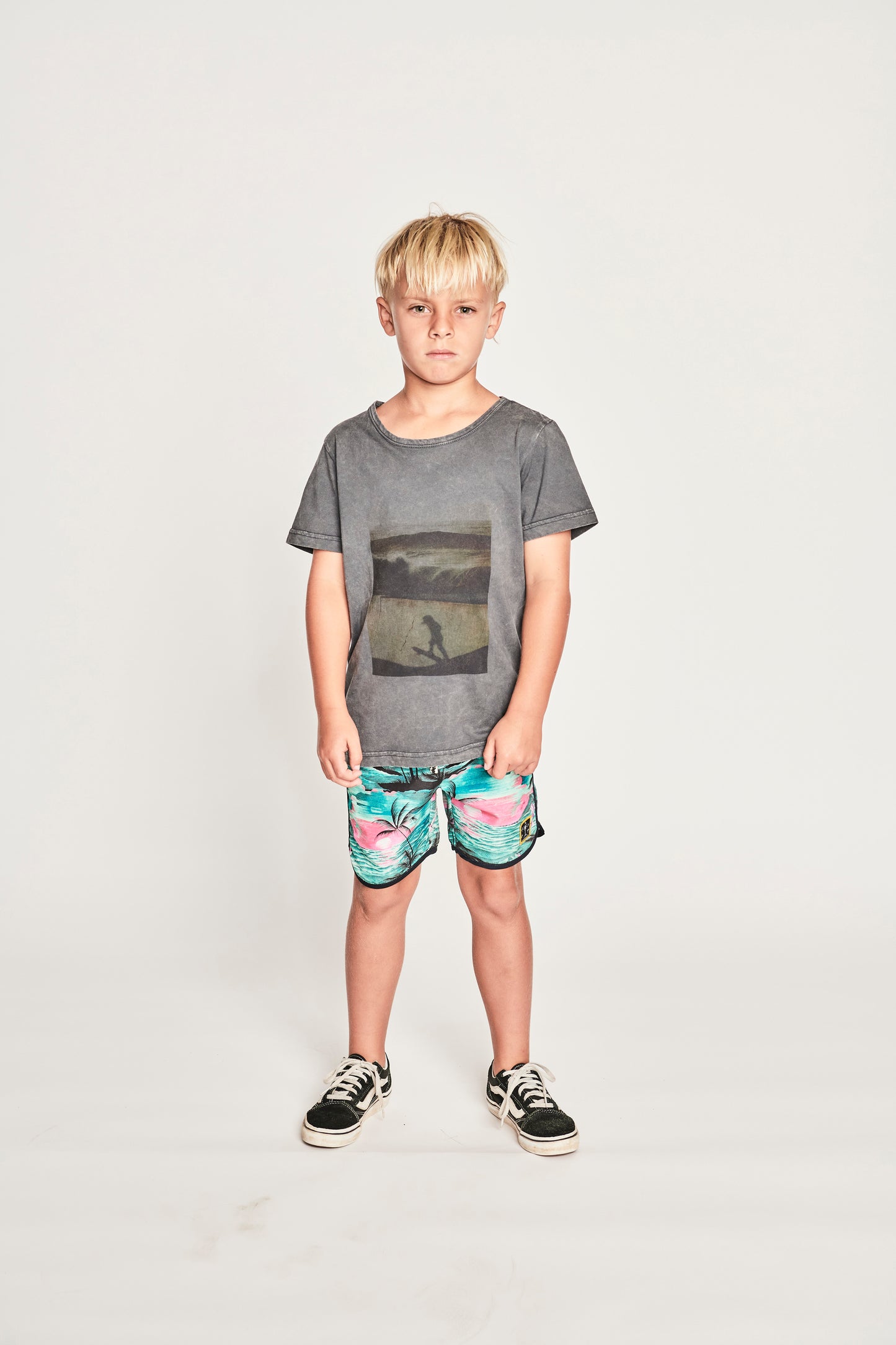 Munster Kids Dropin Shortsleeve Tee Mineral Black