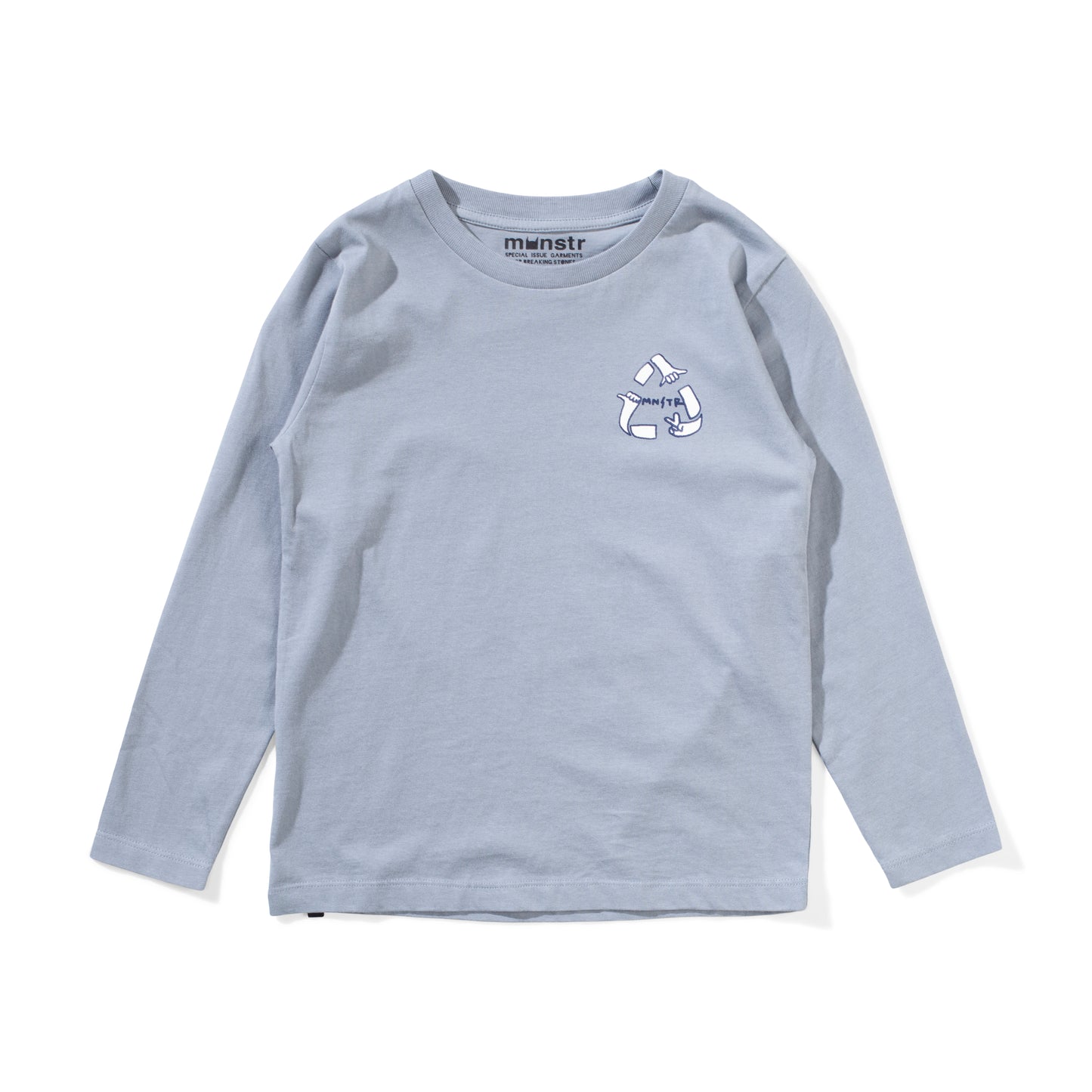 Munster Kids Recycle Long Sleeve Tee Mid Blue