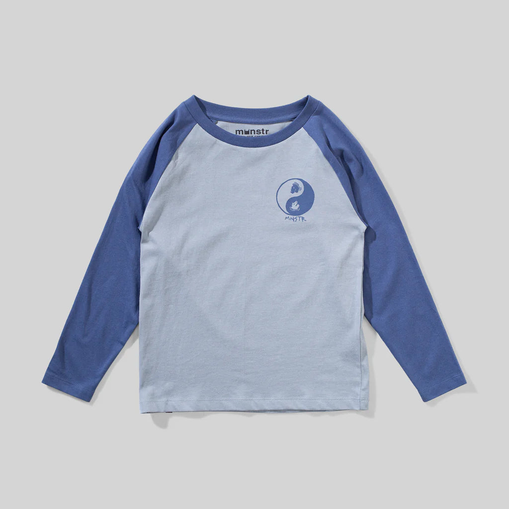 Munster Kids Deepshallow Long Sleeve Tee Mid Blue DK Denim