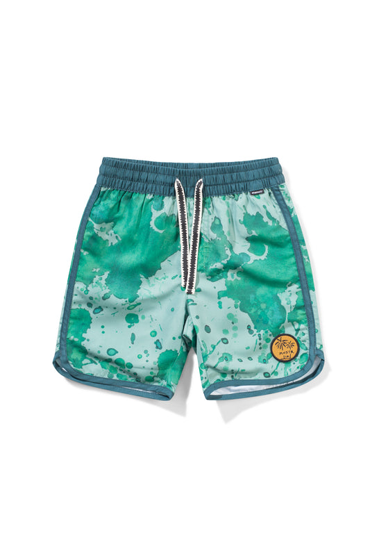 Munster Kids Warble Board Short Ocean Green