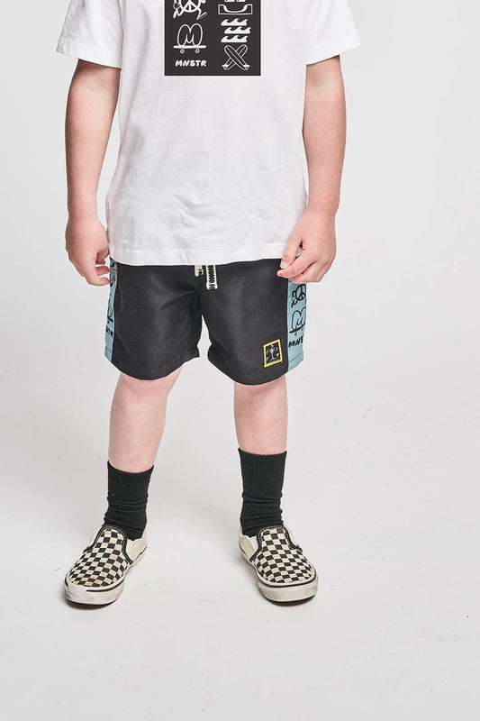 Munster Kids Mnstrcloud Boardshort Black
