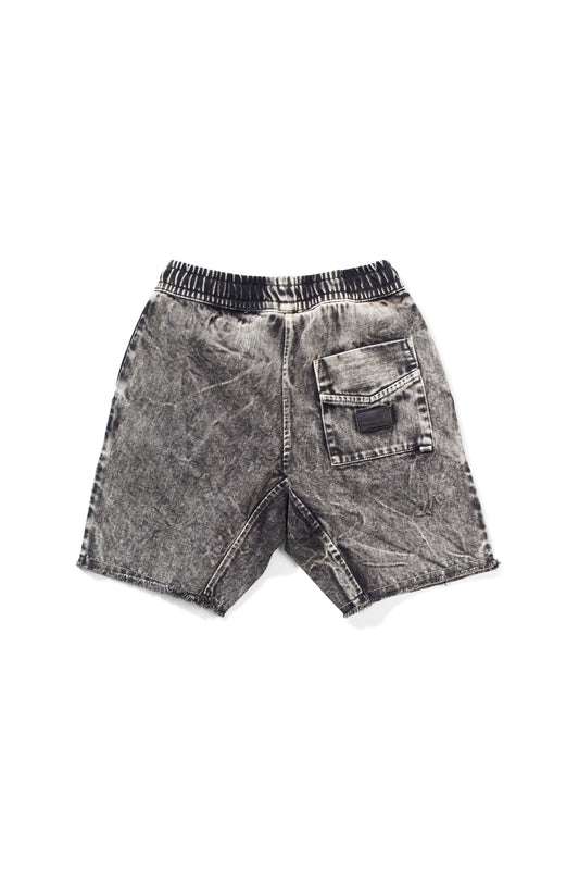 Munster Kids Acidrain Short Light Acid Wash Black