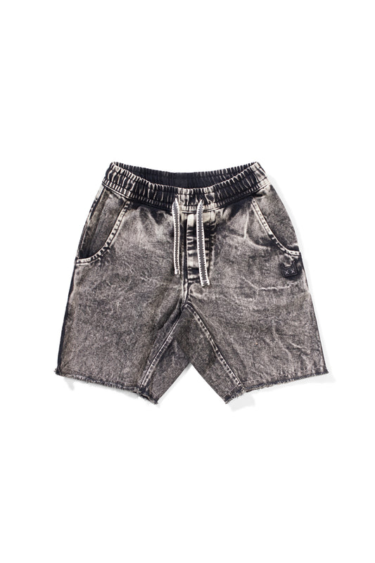 Munster Kids Acidrain Short Light Acid Wash Black