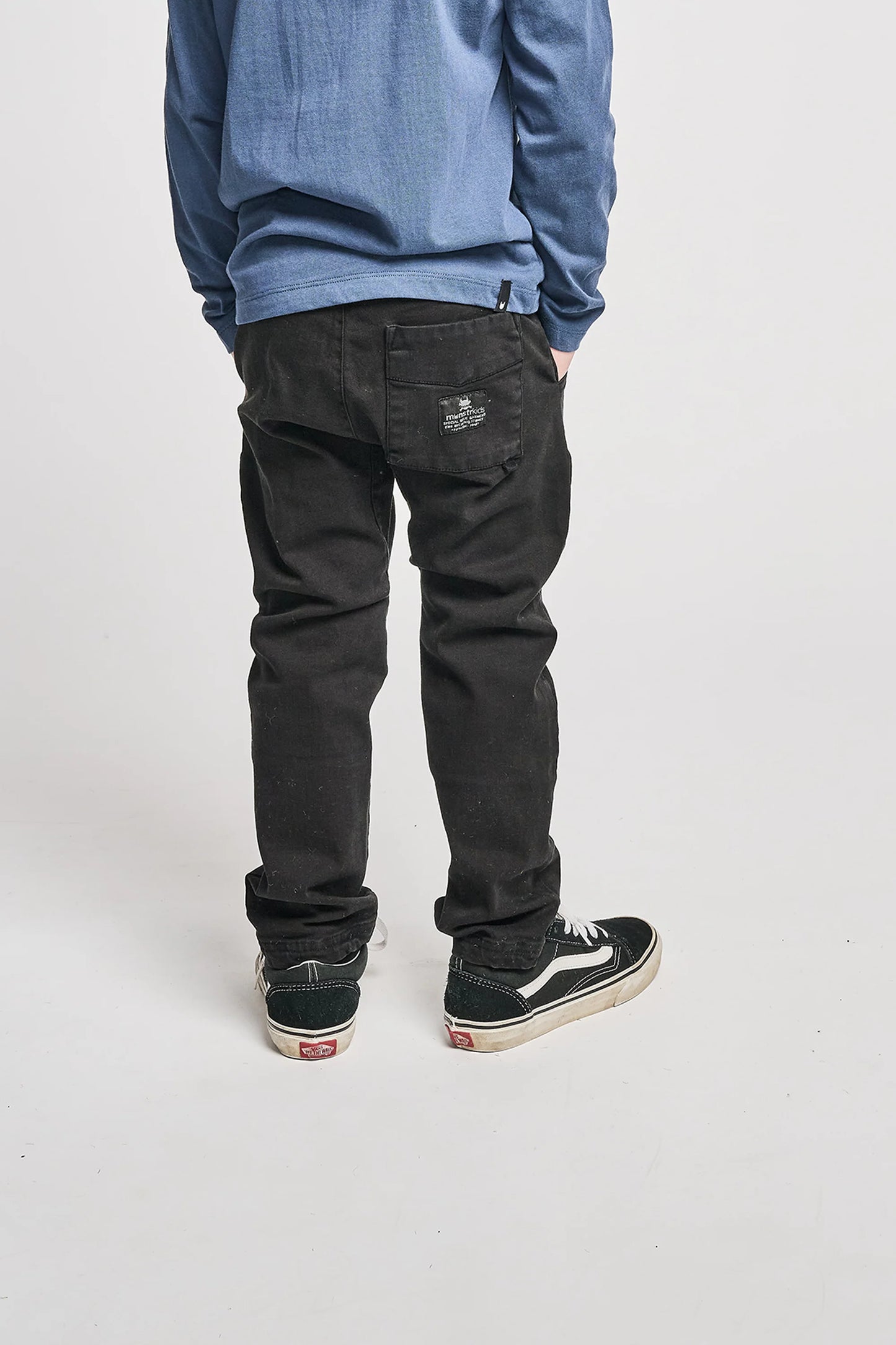 Munster Kids Beams Denim Pants Black