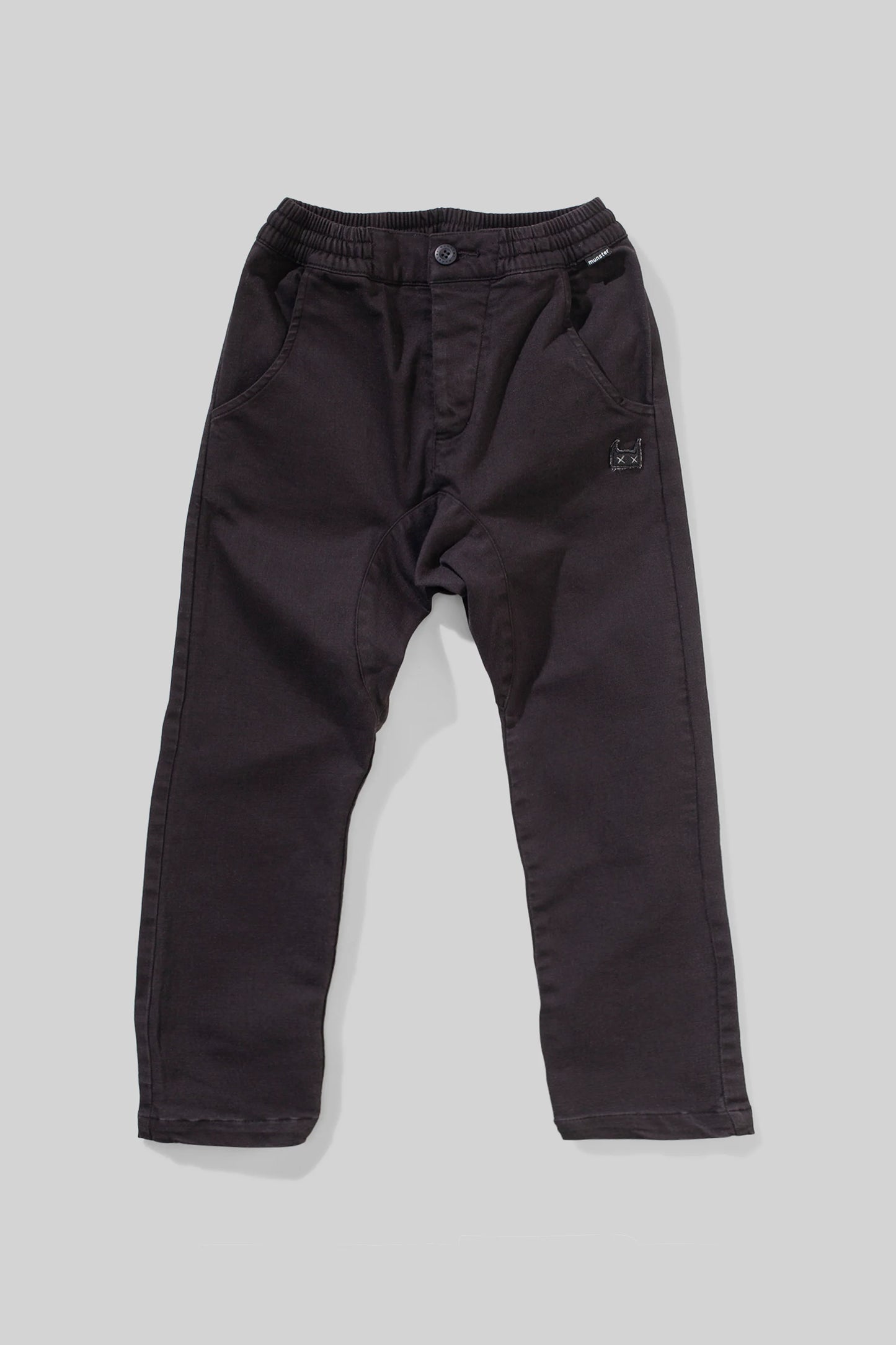 Munster Kids Beams Denim Pants Black