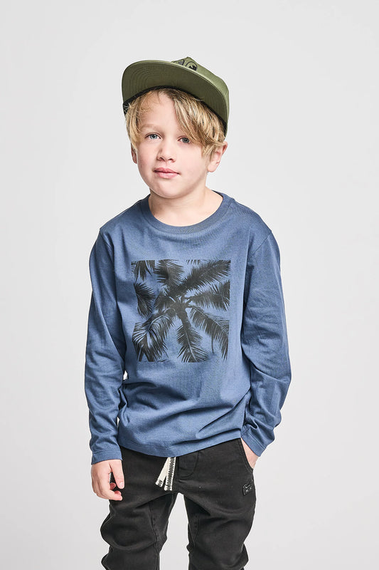 Munster Kids Island Long Sleeve Tee DK Denim