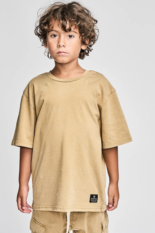 Munster Kids Mnstrbasik Tee Washed tan