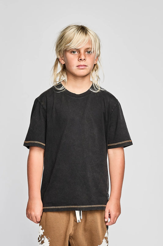 Munster Kids Coverbox Tee Mineral Black
