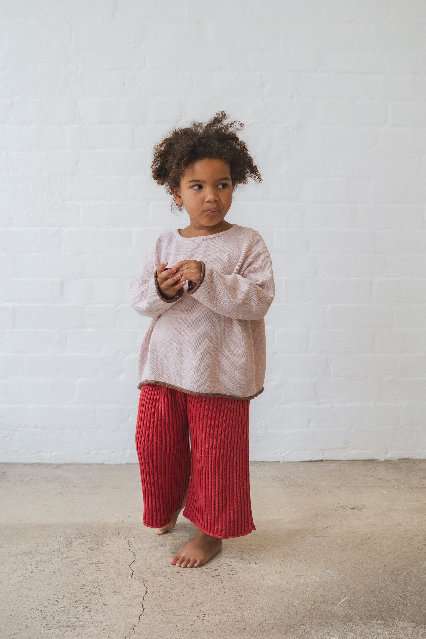 Illoura The Label Essential Knit Pants Chilli
