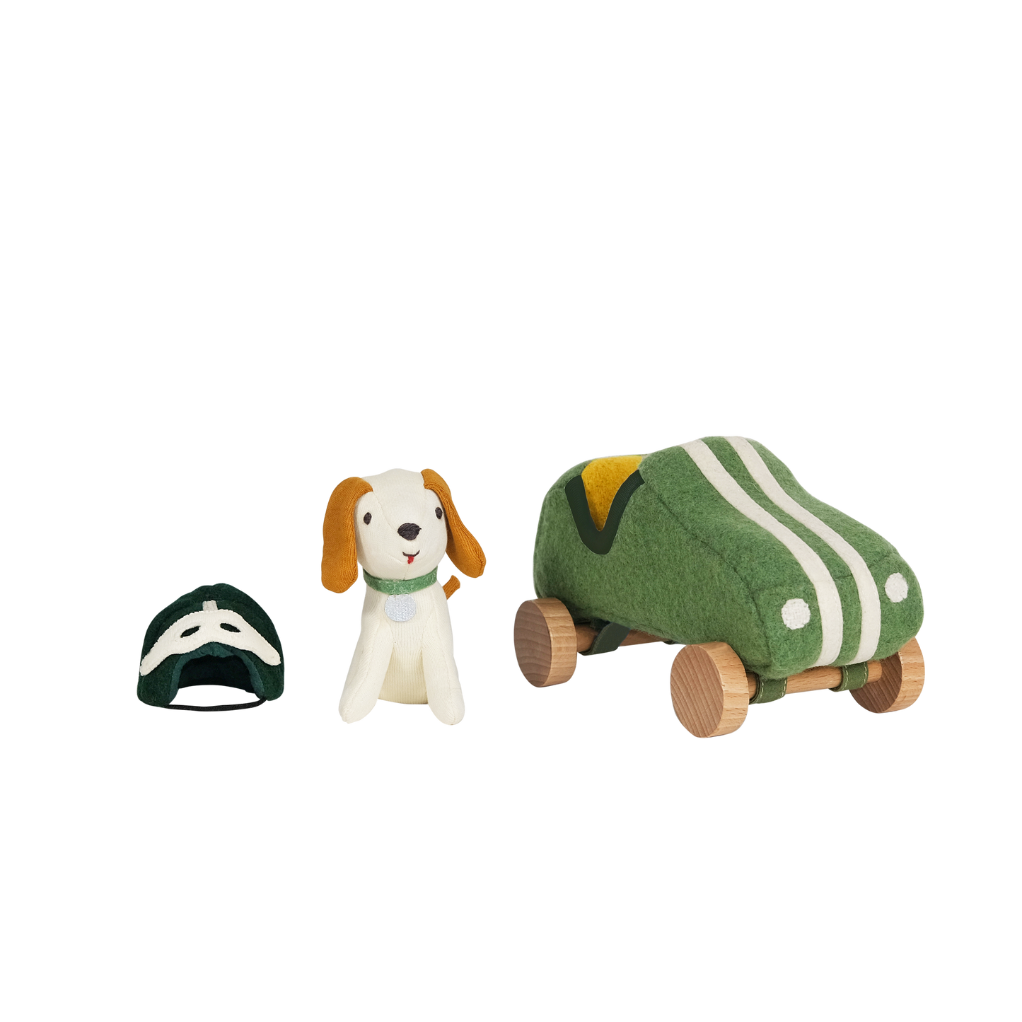 Olli Ella Holdie Dog-go Racer Boy Green