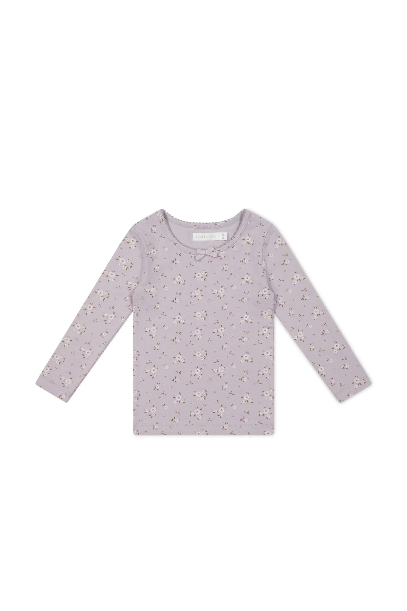 Jamie Kay Organic Cotton Long Sleeve Top Lulu Bloom Iris