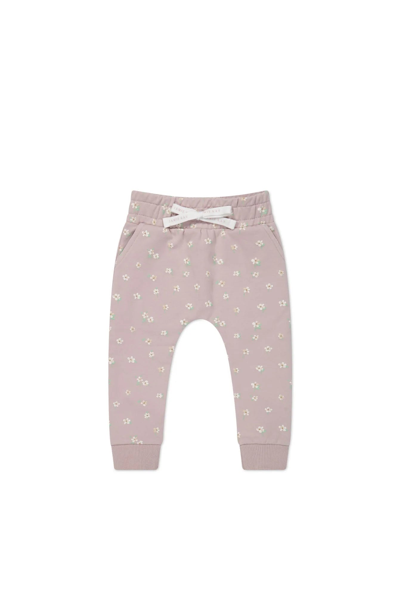 Jamie Kay Organic Cotton Morgan Track Pant Simple Flowers Lilac