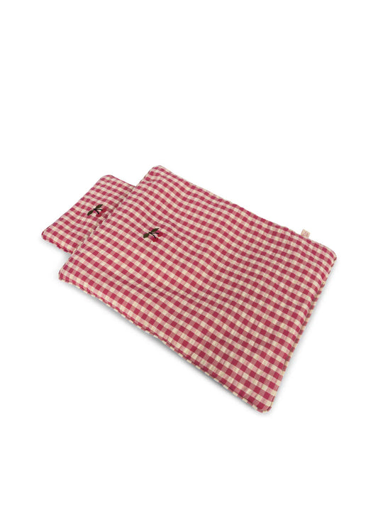 Konges Sløjd Doll Bedding Bubblegum Check