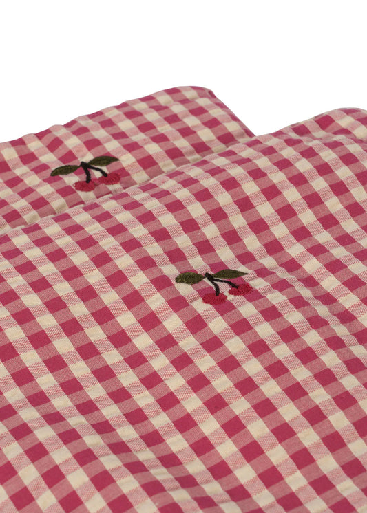 Konges Sløjd Doll Bedding Bubblegum Check