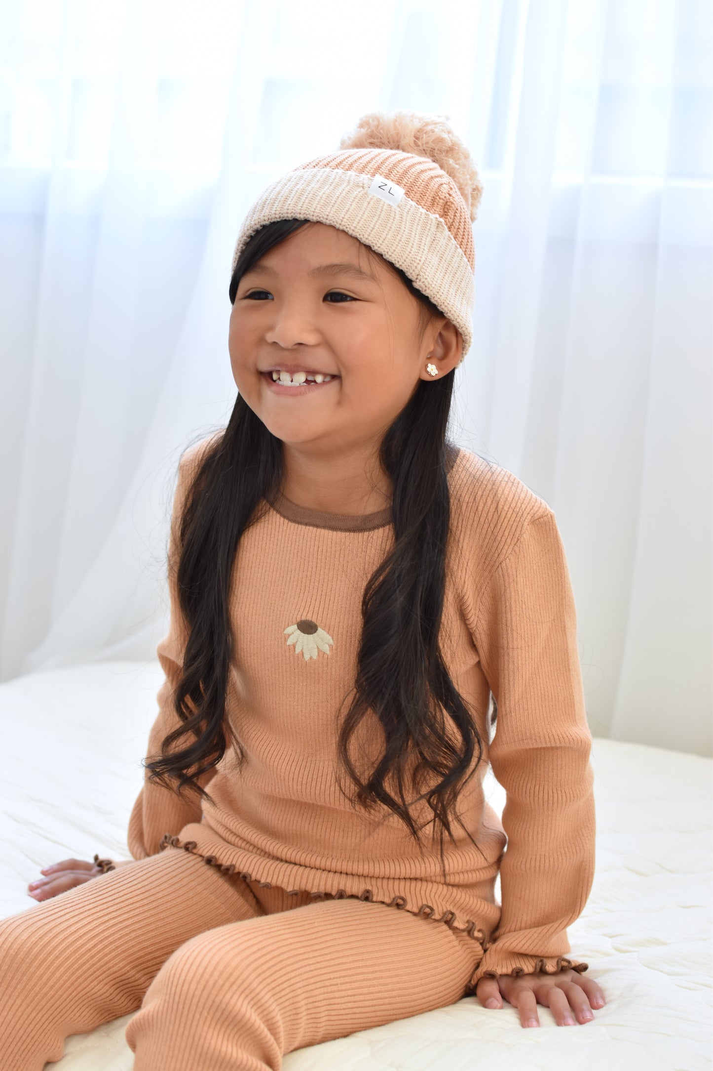 Ziggy Lou Ribbed Top Hazel