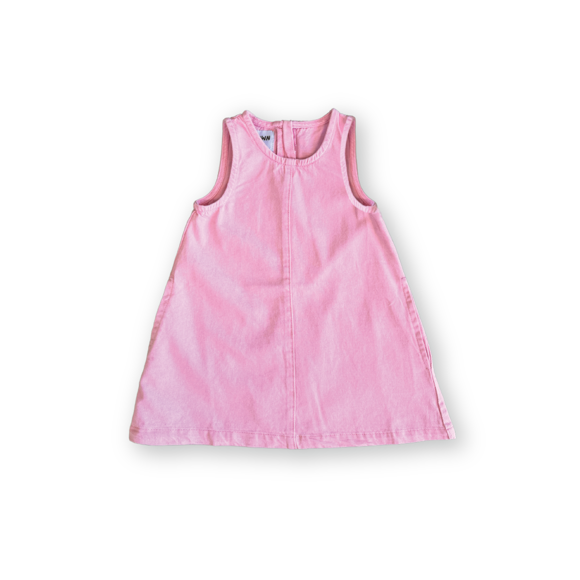 Grown Organic Shift Denim Dress Candy