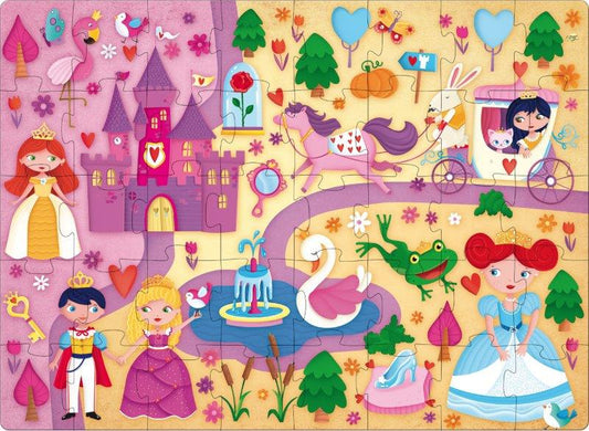 Sassi 40 Piece 3D Puzzle and Book Set The Princesses