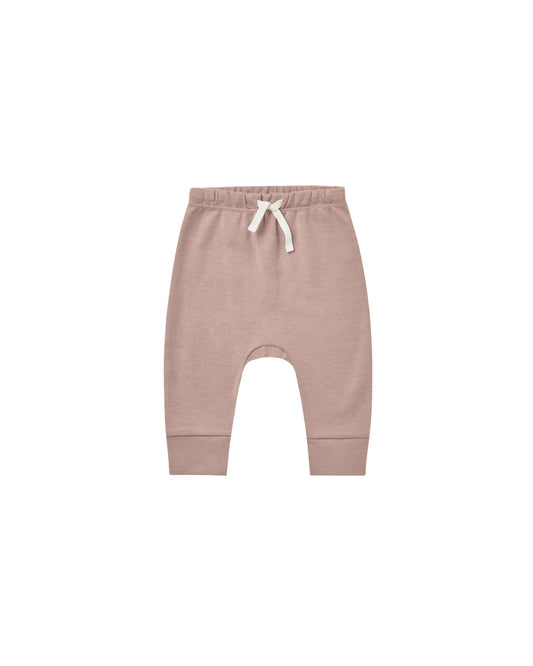 Quincy Mae Drawstring Pant Mauve