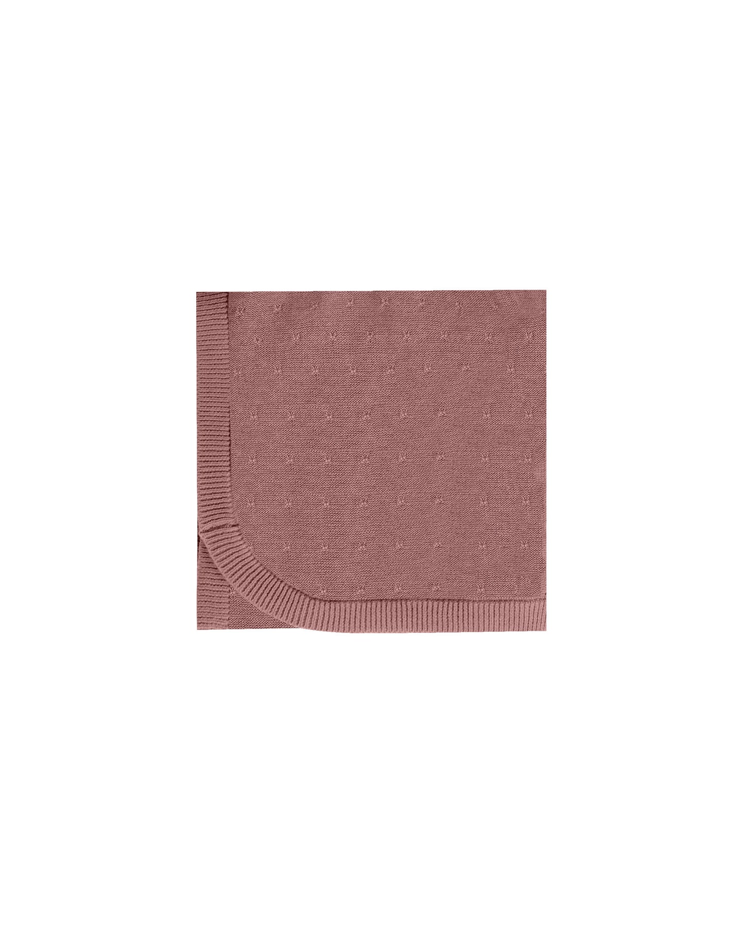 Quincy Mae Knit Baby Blanket Fig