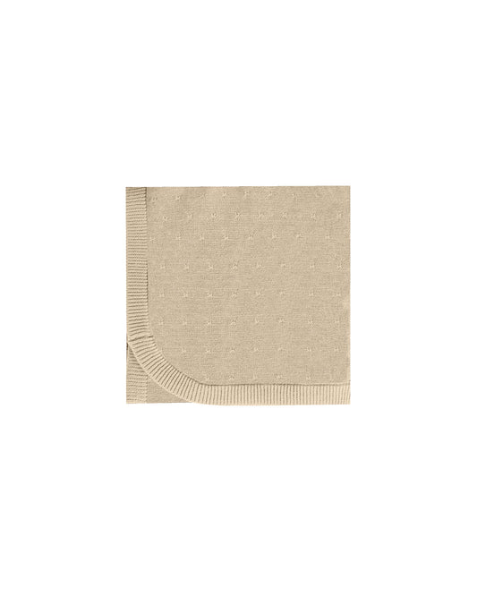 Quincy Mae Knit Baby Blanket Sand