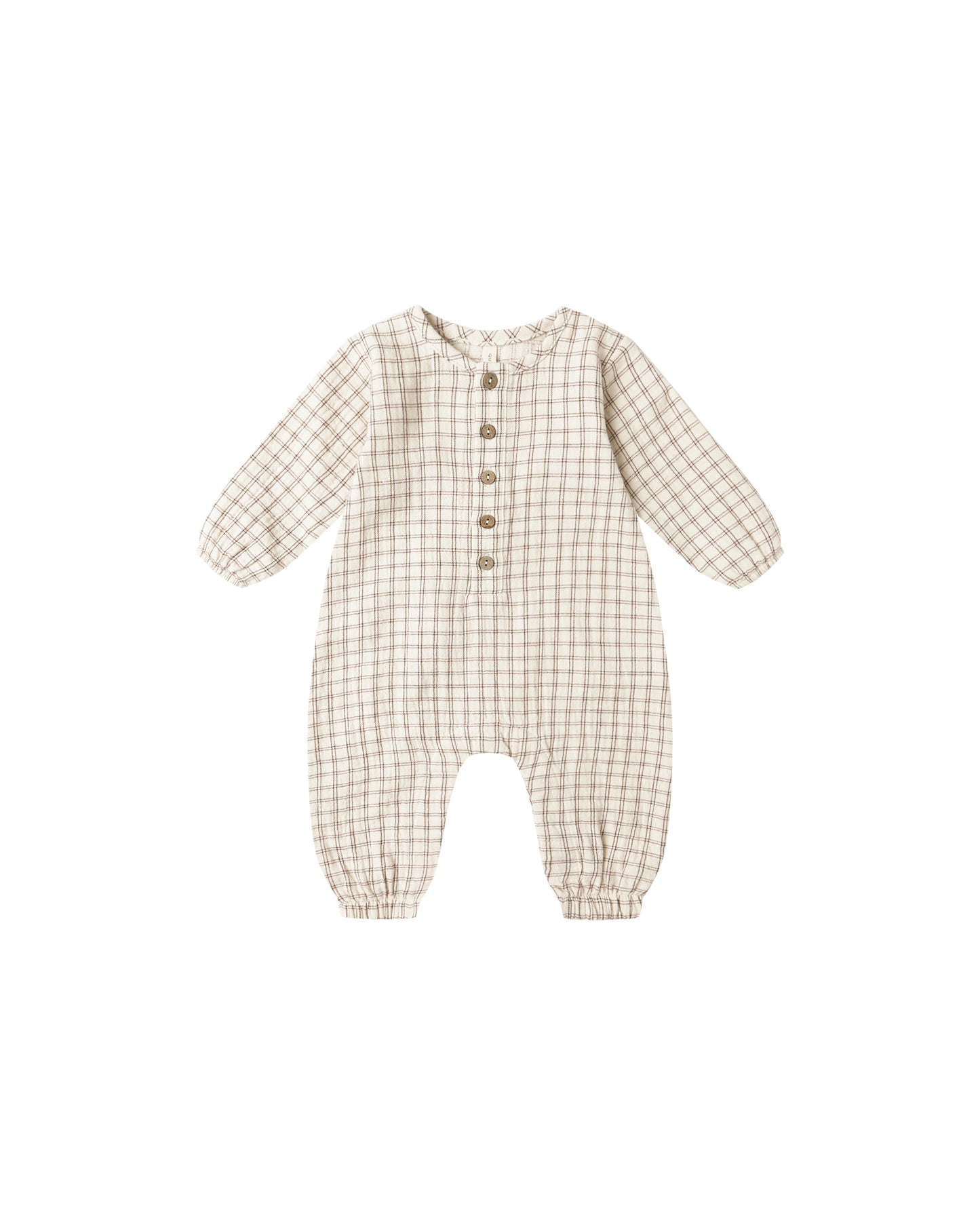 Quincy Mae Woven Jumpsuit Cedar Check