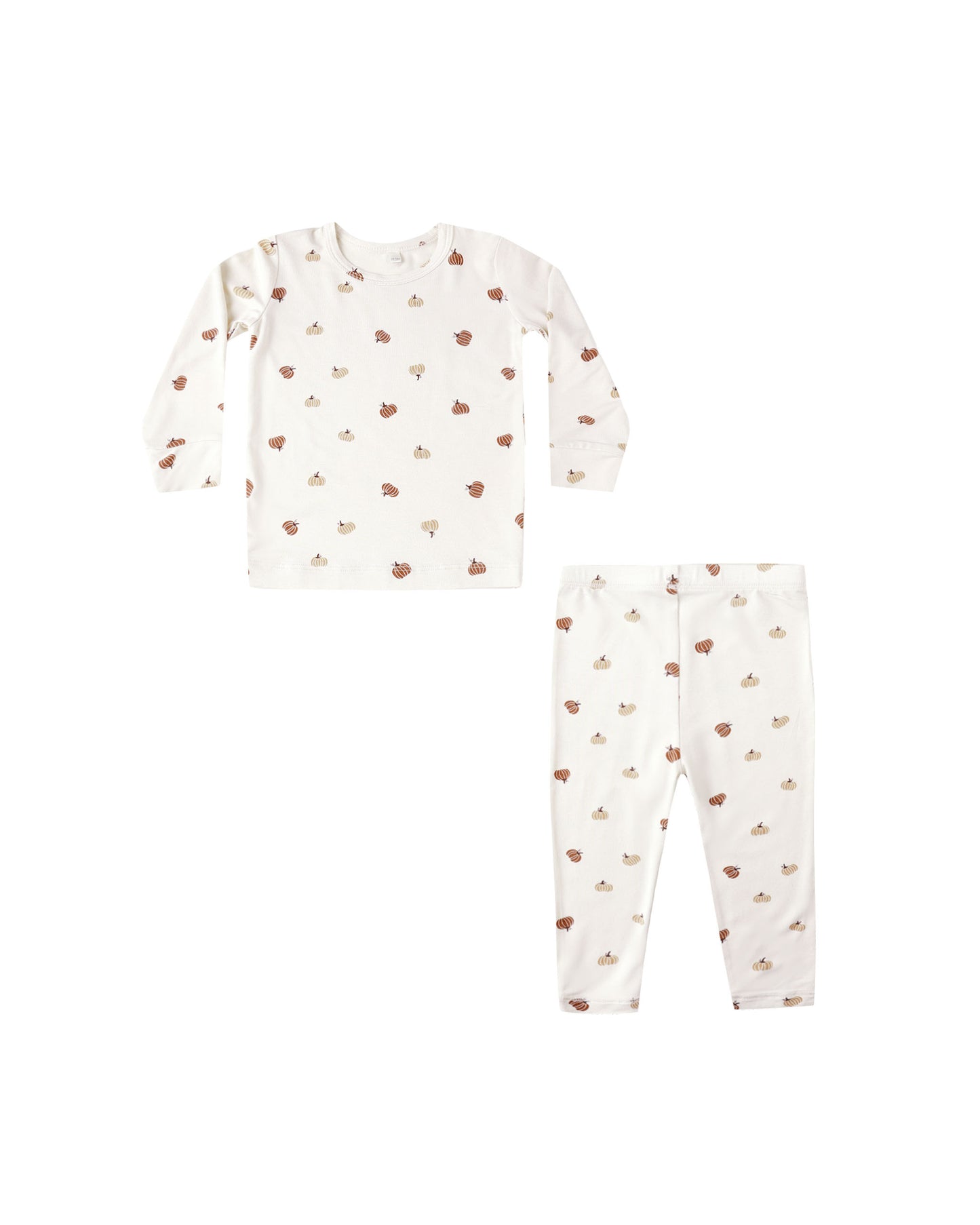 Quincy Mae Bamboo Pyjama Set Pumpkins