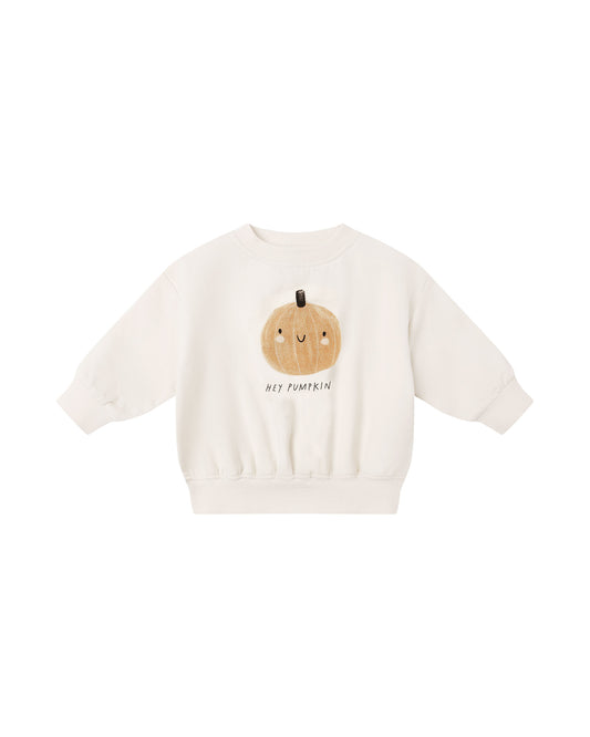 Quincy Mae Relaxed Fleece Sweatshirt Pumpkin