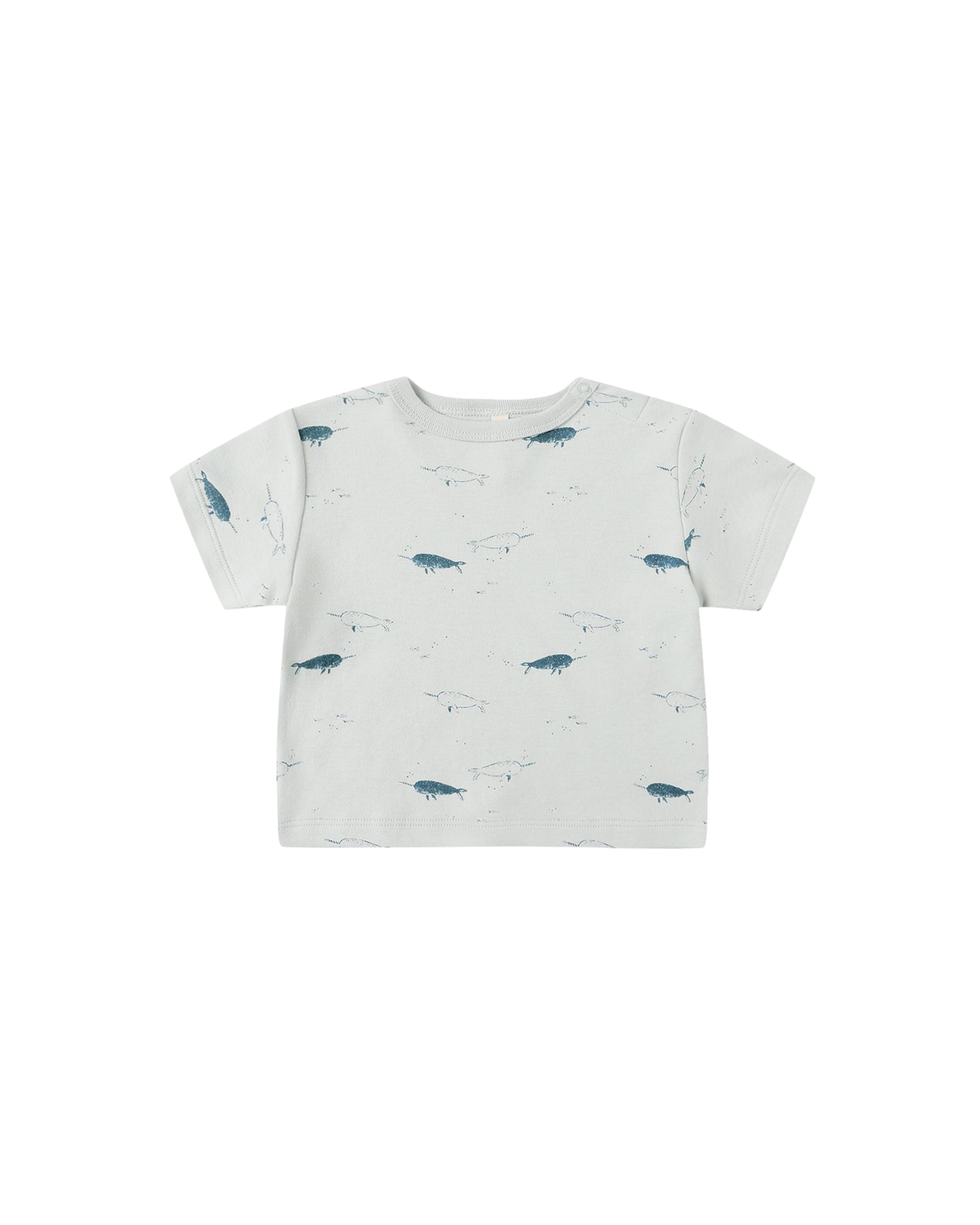 Quincy Mae Boxy Tee Narwhals