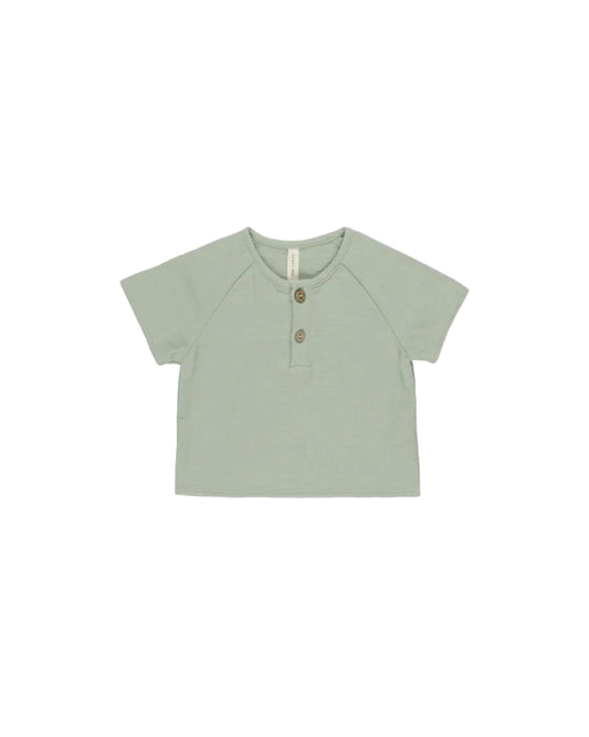 Quincy Mae Short Sleeve Zion Shirt Sage