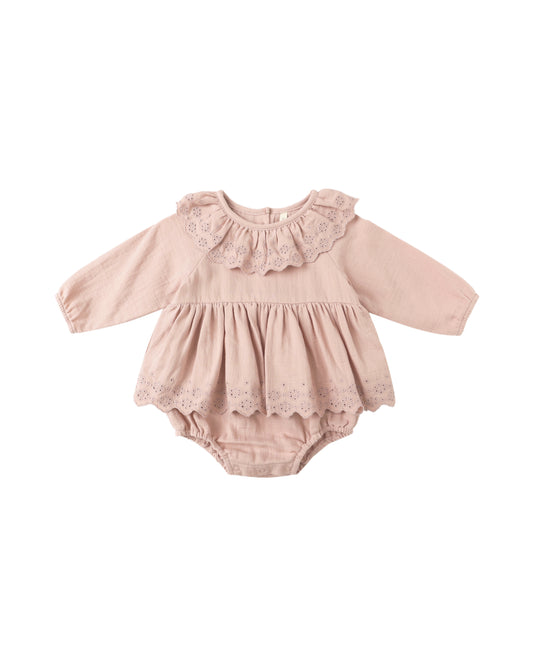 Quincy Mae Thalia Romper Rose