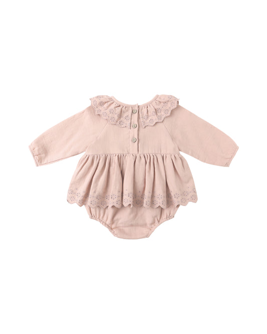 Quincy Mae Thalia Romper Rose