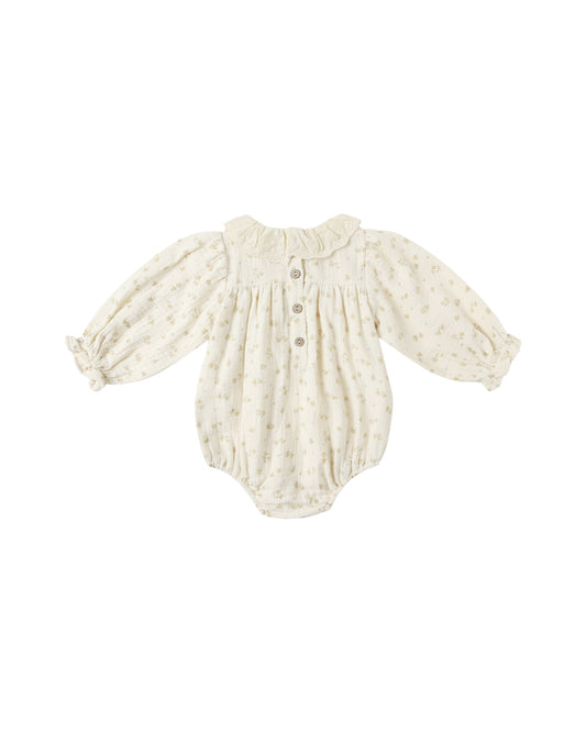 Quincy Mae Callie Romper Golden Floral