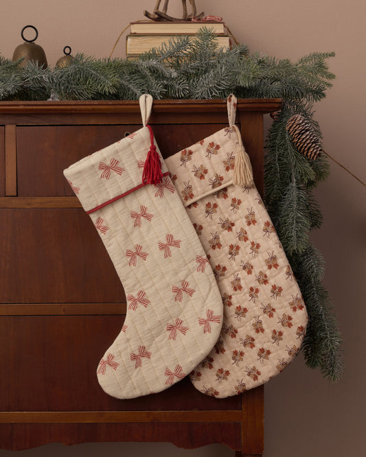 Rylee + Cru Christmas Stocking Peppermint Bows