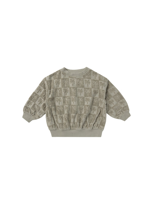 Rylee + Cru Sweatshirt Palm Check