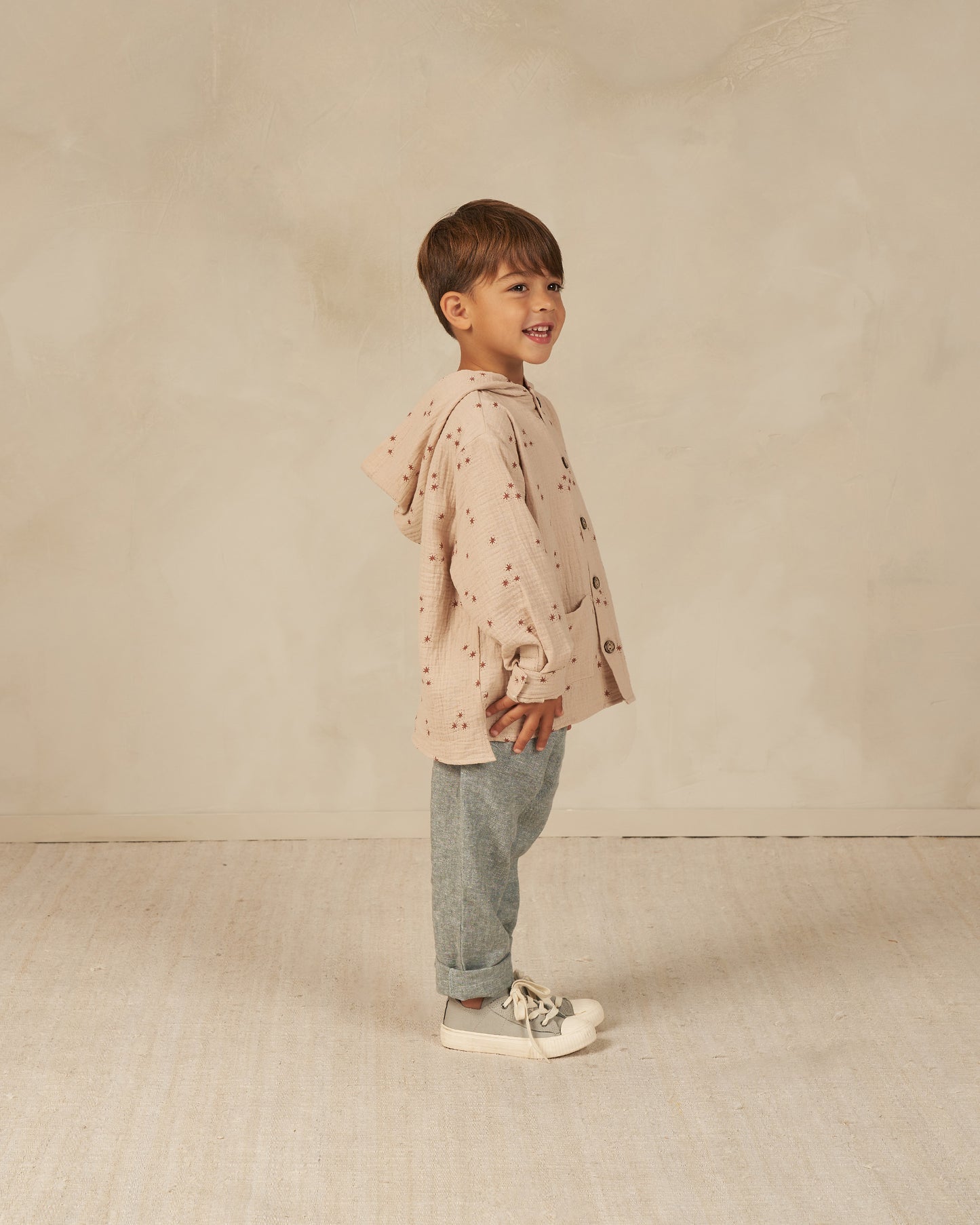 Rylee + Cru Kalen Pant Heathered Indigo