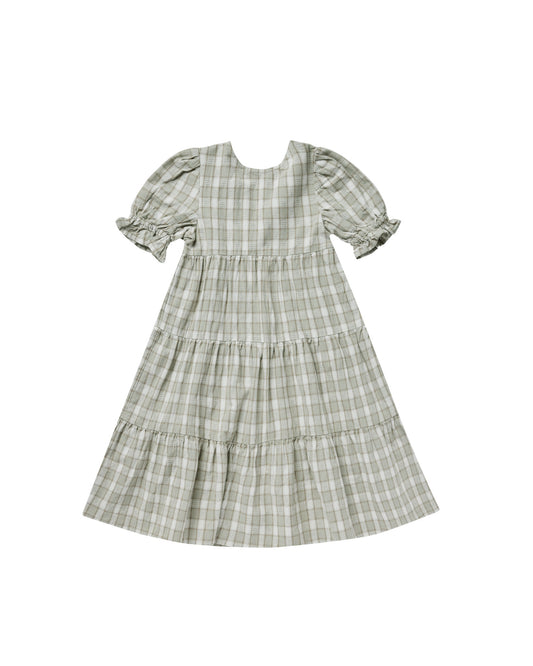 Rylee + Cru Frannie Dress Pewter Plaid